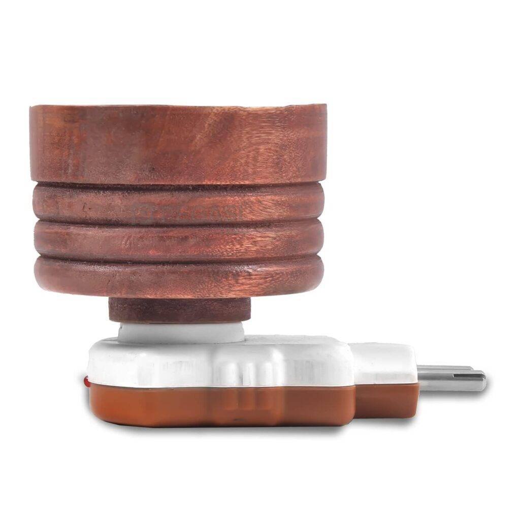 elegant wooden kapoor dani for home temple aromatic camphor burner set of 2